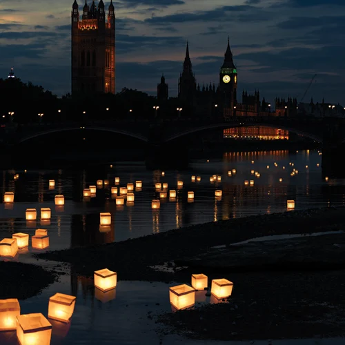 Hot Sale Square Biodegradable Paper Floating Lighted Wishing Water Lantern Eco Wish Lanterns