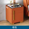 Plan de travail en pierre reconstituée avec double port USB sécurisé - orange