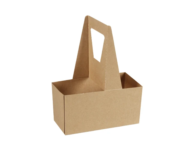 Takeaway Handle Design Coffee Cup Carrier- 2 Cups