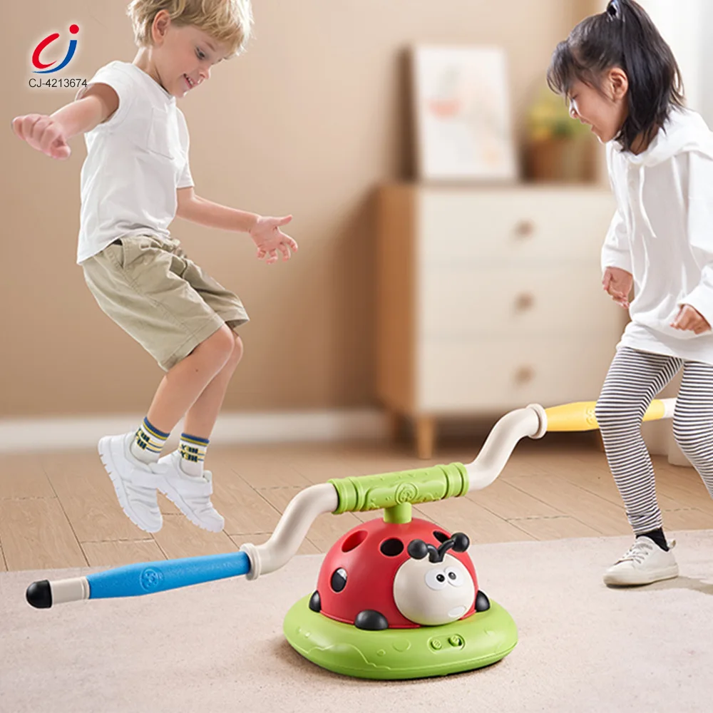 3 in 1 Educational Insect Jump Rope Rocket Launcher Ring Toss Game Remote Control Exercise Machine Outdoor Sport Toys