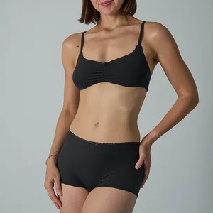 Under Lulu Custom Lace Bra Set Women's Skin Friendly Naked Feeling High Elastic Breathable Panty Large Bust Minimizer Bra