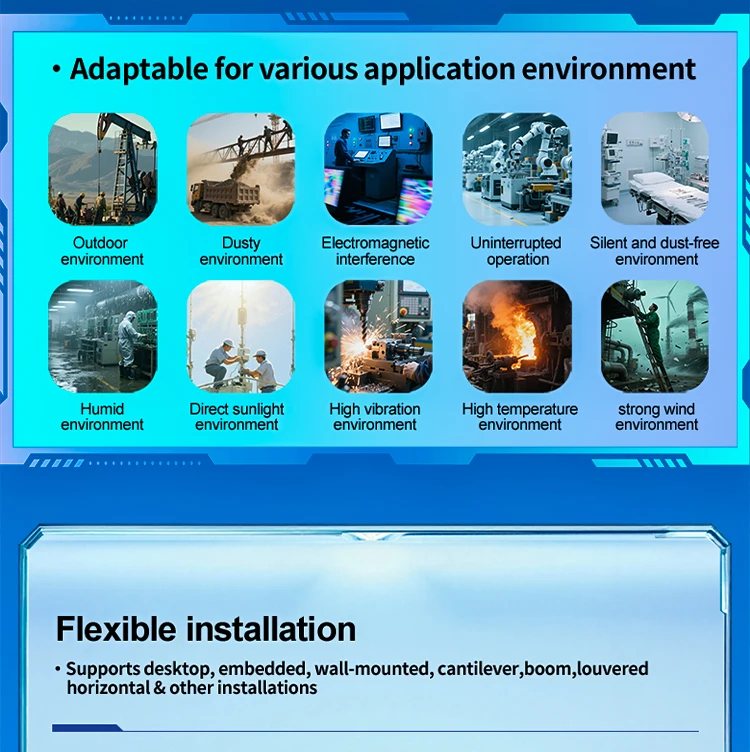 Industrial Waterproof All in One Panel PC Vesa Mounted Embedded Resistive/Capacitive Multitouch Touchscreen Industrial Tablet