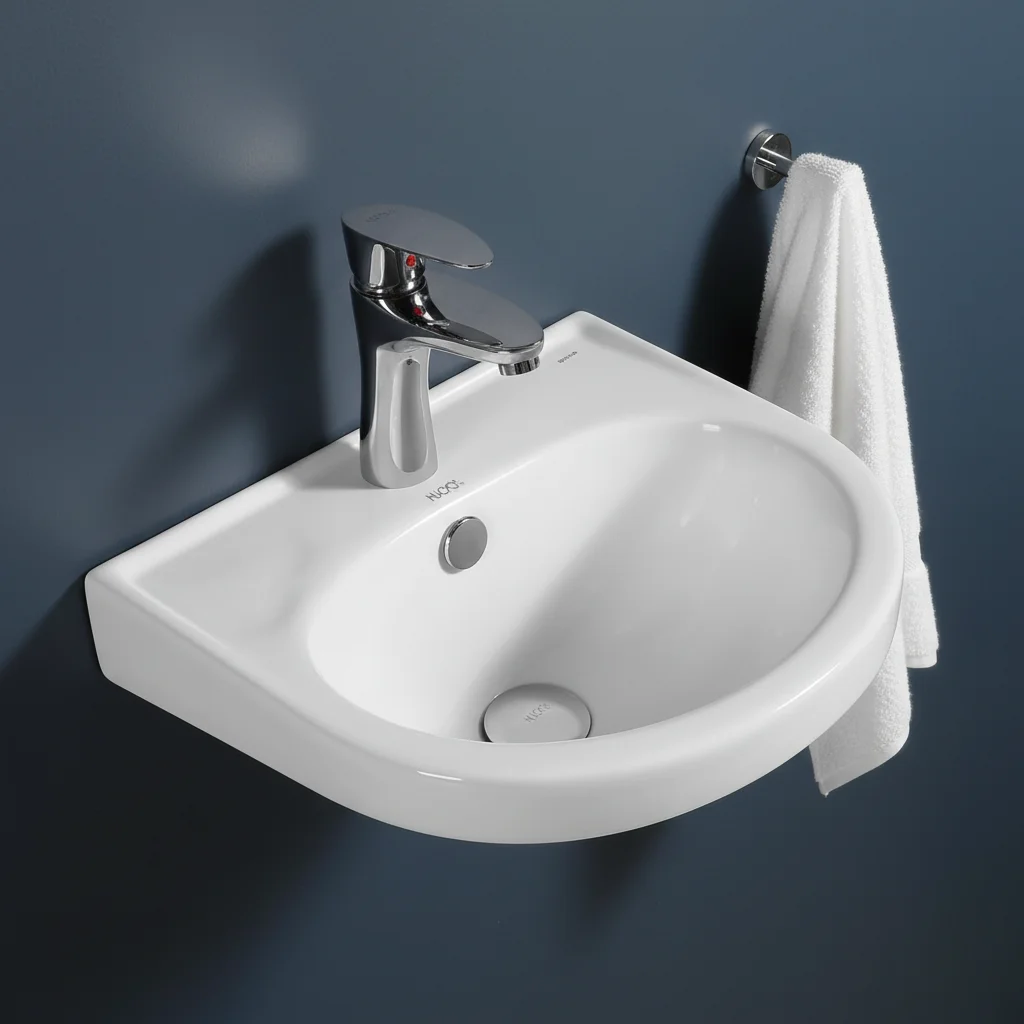 Twyford Ceramic Toilet Sink Combination Small Wall Mounted Wash Basin for Small Bathroom
