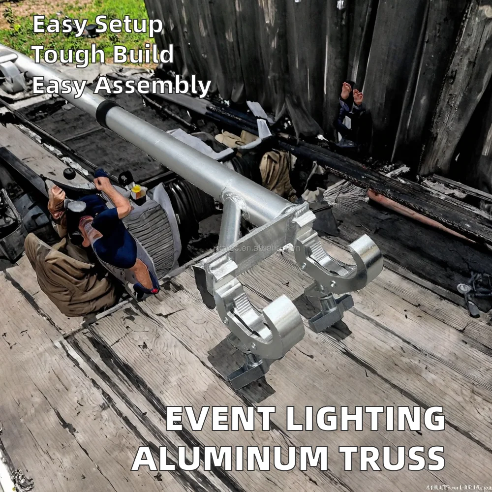 product aluminum double clamp lighting hook truss event lighting metal material display durable alloy construction404-3