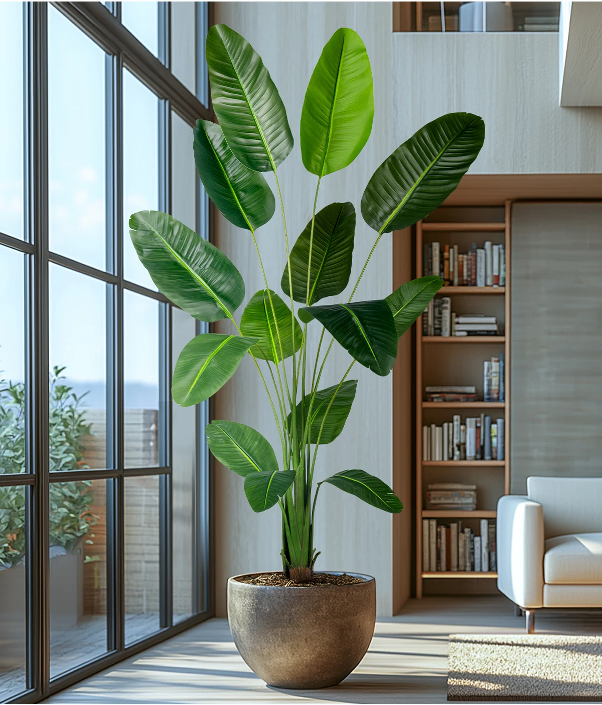 product artificial plants travelers banana palm trees indoor decorative faux plants home hotel garden decor-11