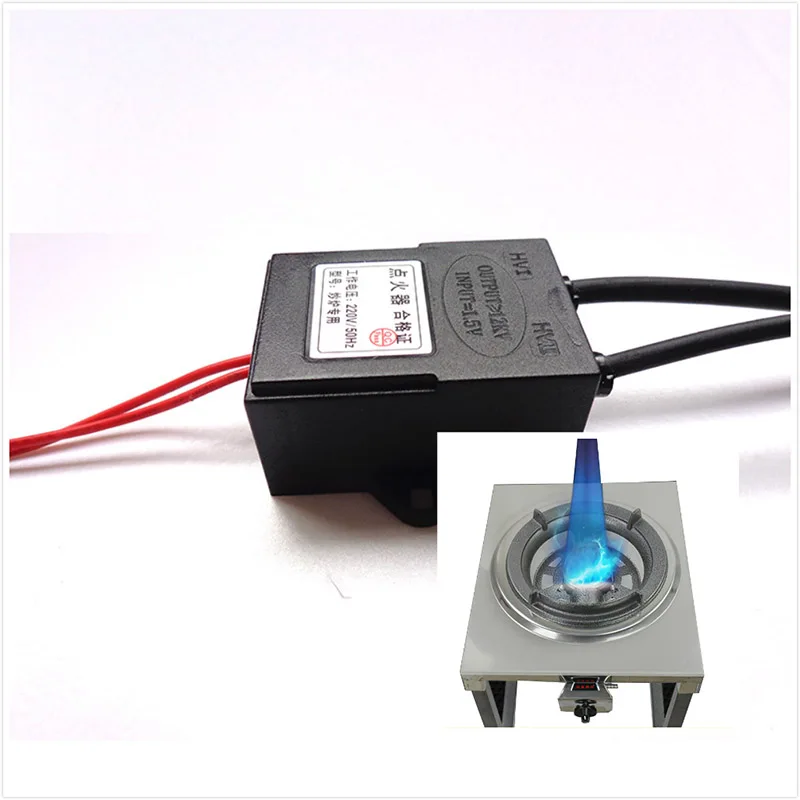 220V Electronic Pulse Gas Stove Igniter High Voltage Power Transformer Flyback Toplogy 50Hz Frequency Made of Plastic