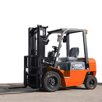 Farm Warehouse Factory CE EPA 6000 Pounds 4 Wheel Diesel Forklift 2.5Ton 3Ton 4Ton 5Ton Forklift with Side Shift