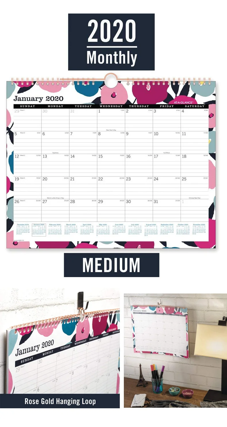 
 Оптовая продажа, индивидуальная печать, спиральная проволока, о-образный календарь, ежемесячный календарь  