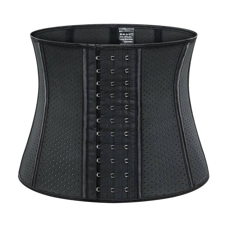 批发24厘米9钢骨黑色特硬塑身服装加尺寸胃控制塑身衣网眼透气faja腰部紧身胸衣 Buy 额外公司塑身衣大码 胃控制塑身衣 腰部紧身胸衣
