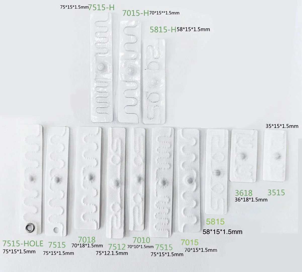 Passive RFID Clothes Tag Washable RFID Tags for Clothing Laundry