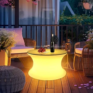 16 Color Change LED Light Bar Table Outdoor Garden & Indoor Party Furniture Stylish Sofa-Style Table
