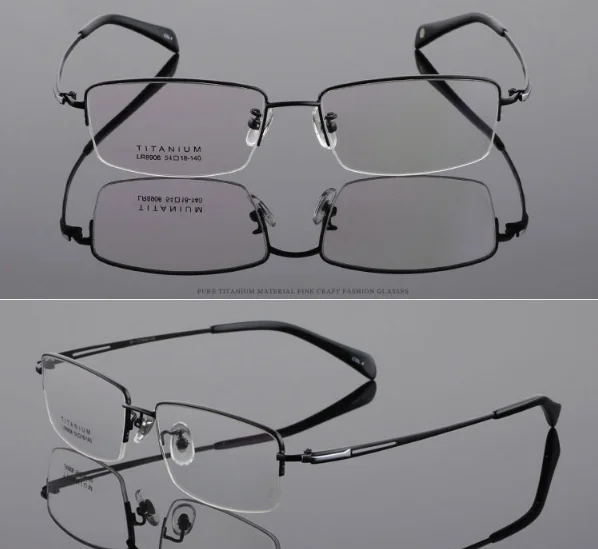 Stylish Gentleman Optical Glasses Frame Titanium Eyeglasses for Men