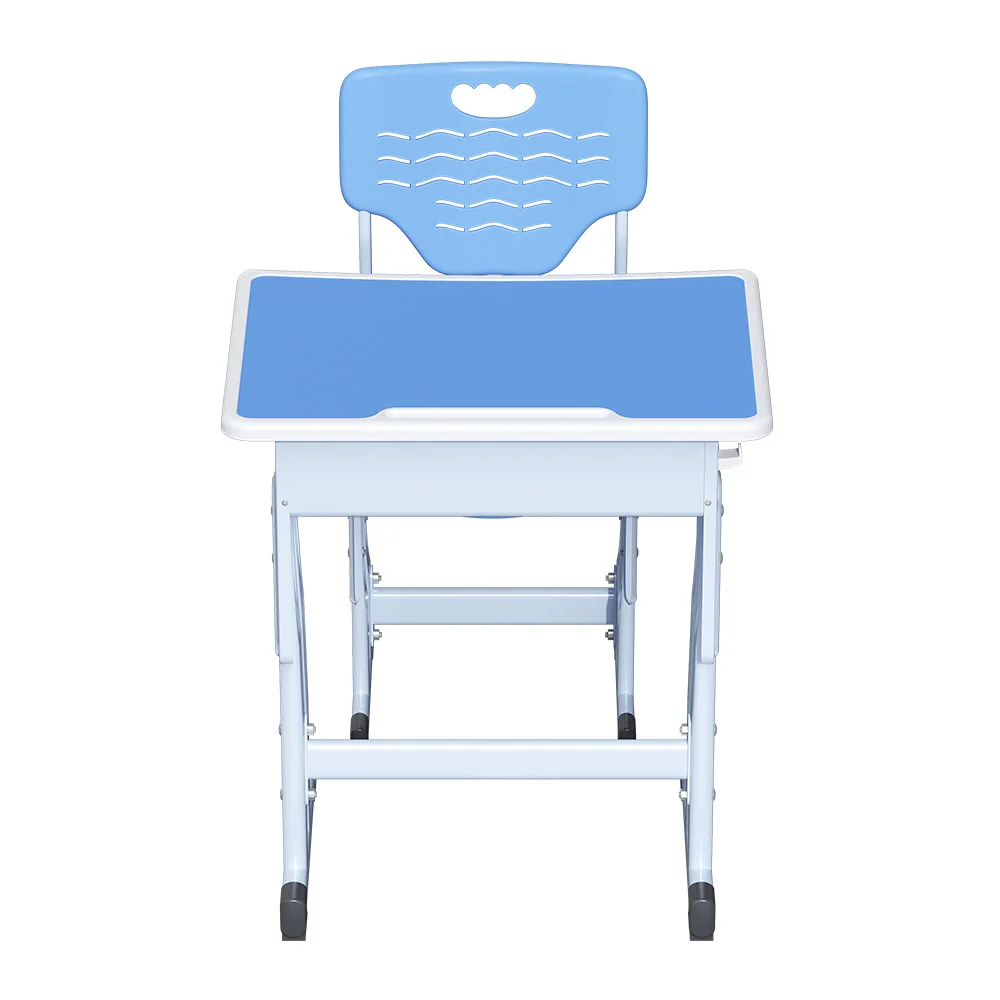 Kids' Height Adjustable Study Table and Chair Set for School