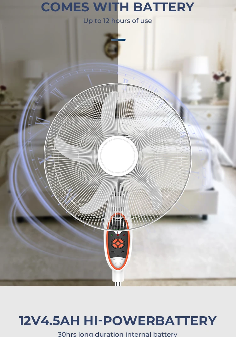 Led Light Stand Fan, 12V, USB, Solar - detail 16