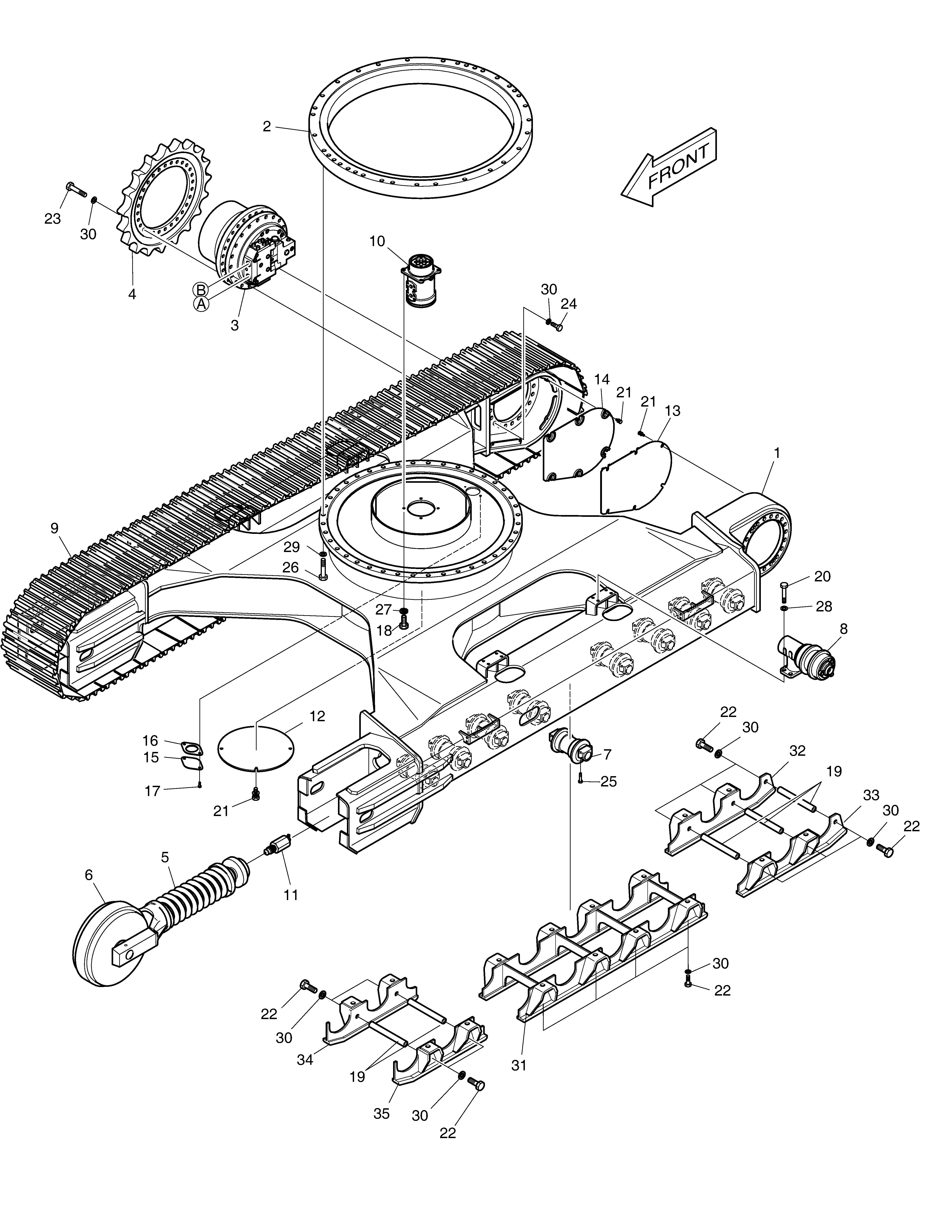 DX300LCA Swing Ring for Doosan - Reliable Excavator Parts