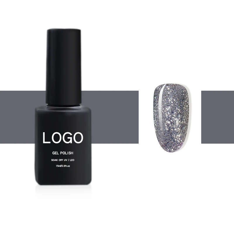 JOUS Nail Polish OEM/ODM Diamond Shiny Style Nails Gel Soak Off UV LED Nail Lacquer Art Manicure Glitter Gel for Salon DIY
