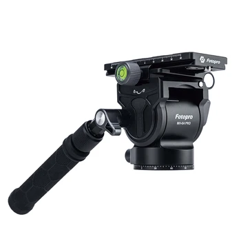 Fotopro Damping Smooth Photographic Tripod Ball Head Panoramic Handle Adjustable Camera Head CNC Machining Video Fluid Head detail image