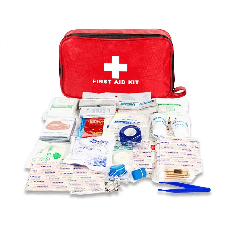 Outdoor survival tactical medical first aid kit with emergency medical supplies for car family details