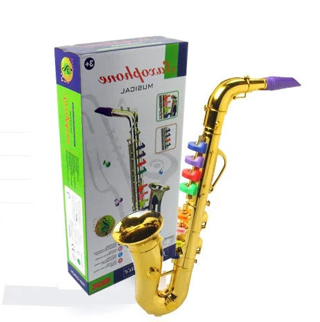 Saxofón Musical para niños, instrumento de cuatro tonos, saxofón Saxofón Musical para niños, instrumento de cuatro tonos, saxofón
