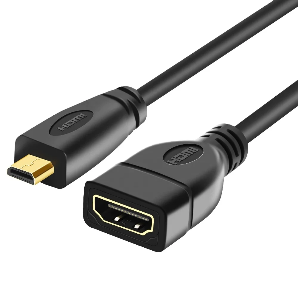 Bacteriën ik klaag Gespierd High Speed Micro-hdmi Micro Hdmi Type D Male To Hdmi Type A Female Cable  Adapter For Camera - Buy Micro Hdmi To Hdmi Female,Micro Hdmi To Hdmi  Adapter,Micro Hdmi Type D To