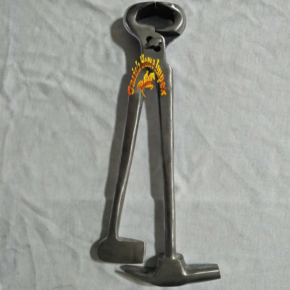 Heavy Duty Horse Hoof Nail Puller - Farrier Tool For Shoe Removal - Silver (Precise Canada)