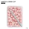 Rosa-100 piezas/caja + clip