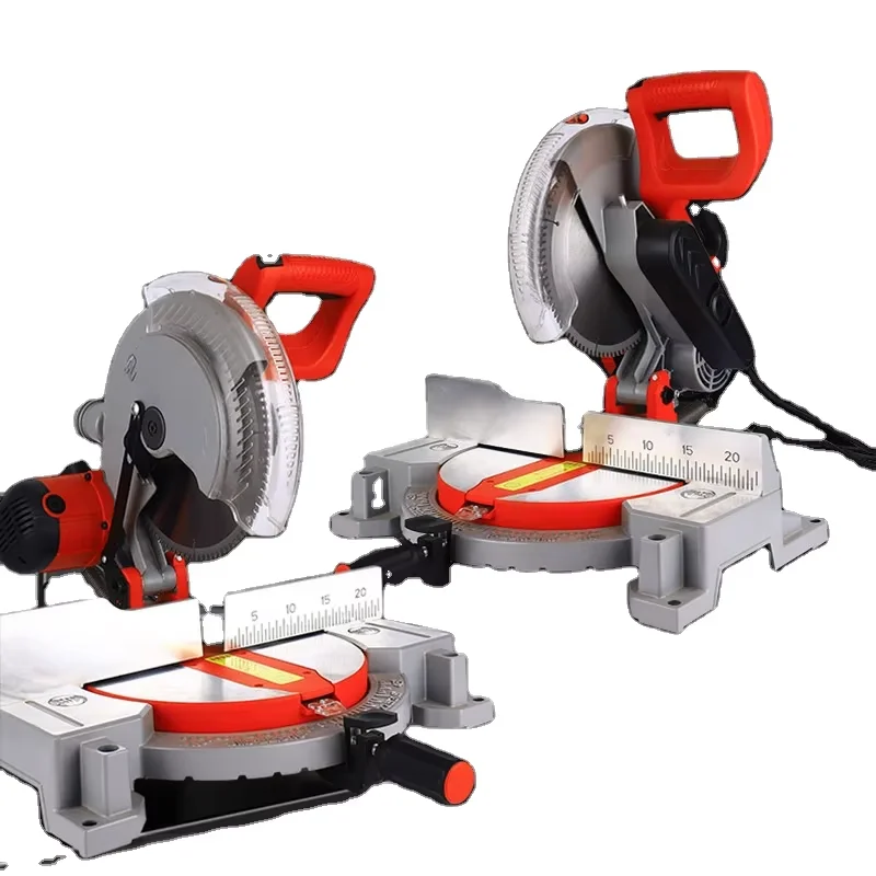 Mini Woodworking Miter Saw Machine Round Aluminum Mini Sliding Miter Saw with Composite for Wood Cutting 220v
