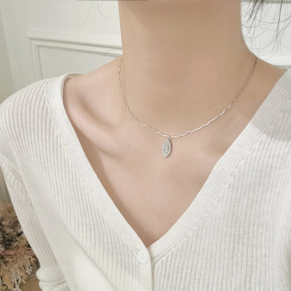 KAKODIY Charm Fine Jewelry 925 Sterling Silver Christmas Gift Chain 5A Zirconia Octagon Tag Pendant Necklace Gift detail 5