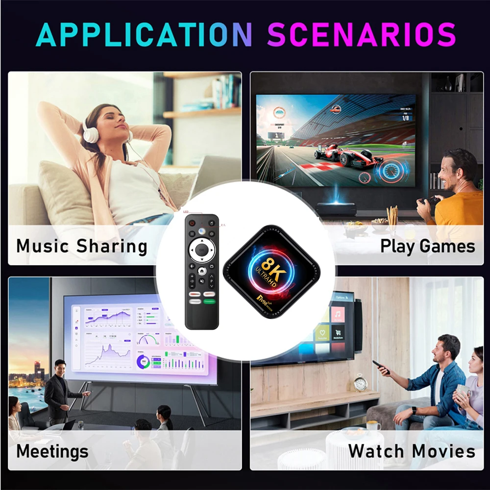 New Arrival TV98 RK3528 Smart Android TV Box 8K Resolution WiFi Rockchip Processor Set Top Box