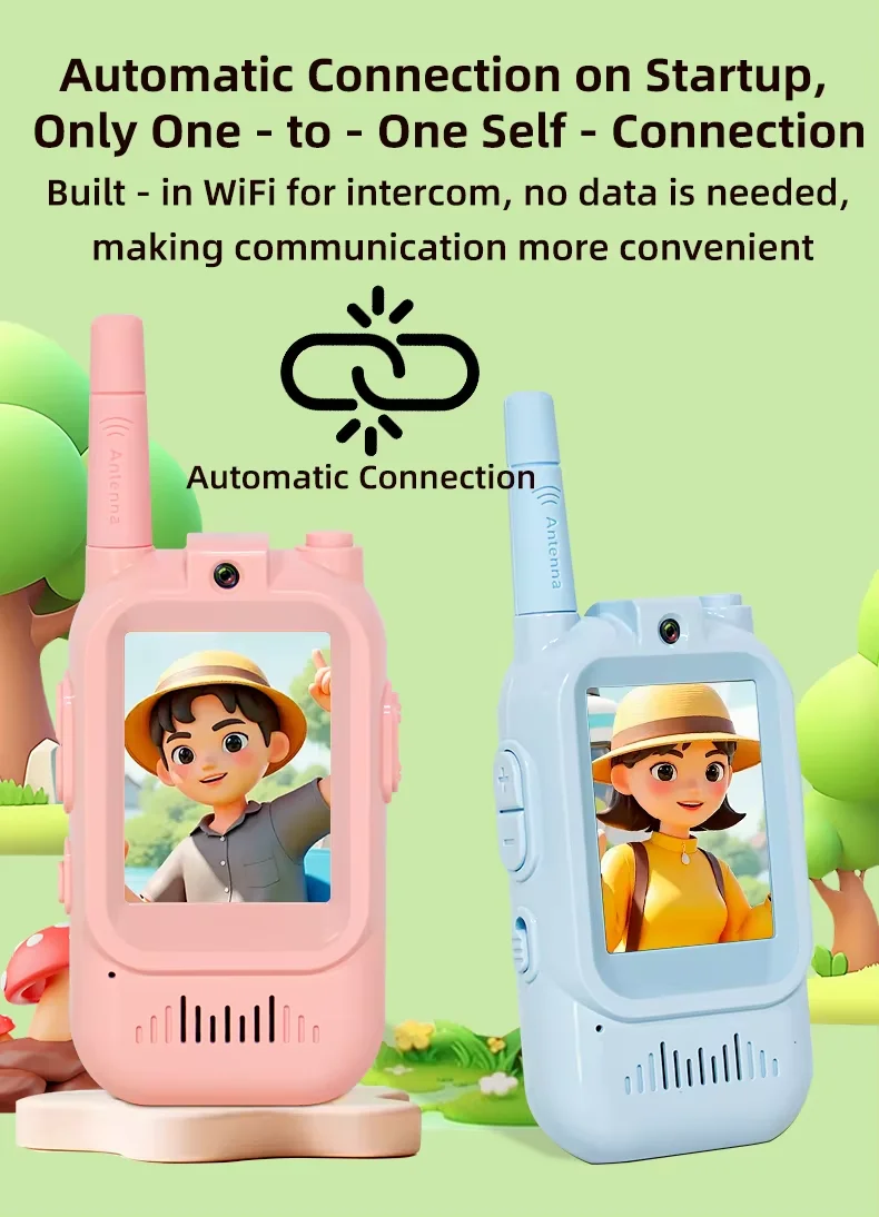 Nouveaut&eacute;&nbsp;: Talkie-walkie vid&eacute;o pour enfants, port&eacute;e de 457&nbsp;m (1&nbsp;500&nbsp;pi), id&eacute;al pour les enfants de 3 &agrave; 12&nbsp;ans. Parfait pour No&euml;l, un anniversaire ou toute autre occasion.