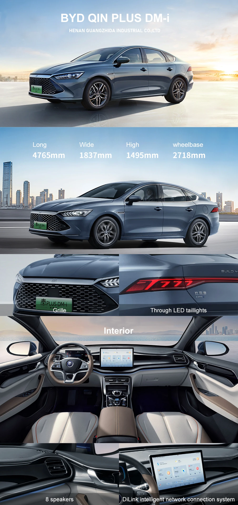 BYD Qin Plus Dm-I 2025 Hybrid Car - Best Selling Sedan