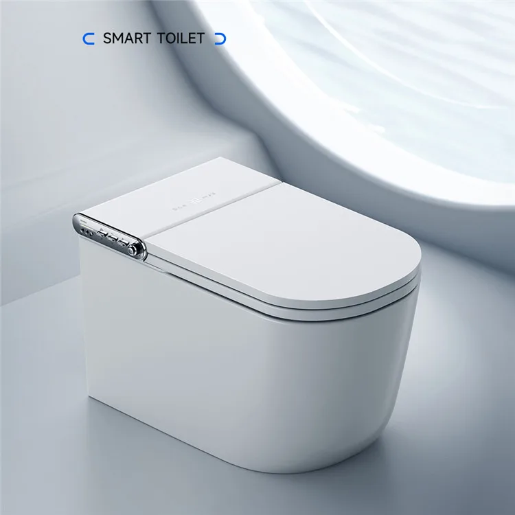 Fully automatic sanitary items ceramic toilet bowl electric bidet toilet bathroom intelligent inodoro automatic smart toilet