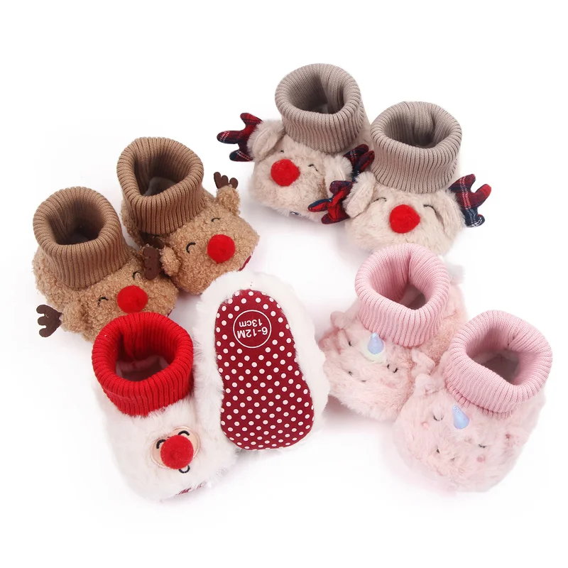 New Arrival 2022 Christmas Style Baby Toddler Infant Newborn Shoes Booties