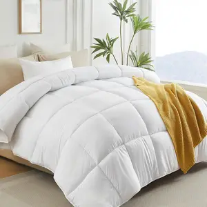 Five Star Hotel Simple Duvet Patchwork Quilt Eco Friendly Polyester Anti Feather Core All Season Wholesale Procurement Hostels