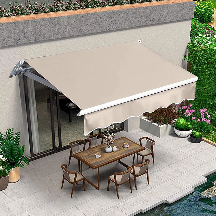 Grohandel Hoch leistungs 1m-7m Outdoor Aluminium Sonnenschutz Maximale  Projektion mit einziehbarem Arm Voll kassette Markise Elektrisch|  Alibaba.com