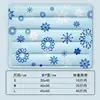 Fiocchi di neve blu con cuscinetto di ghiaccio