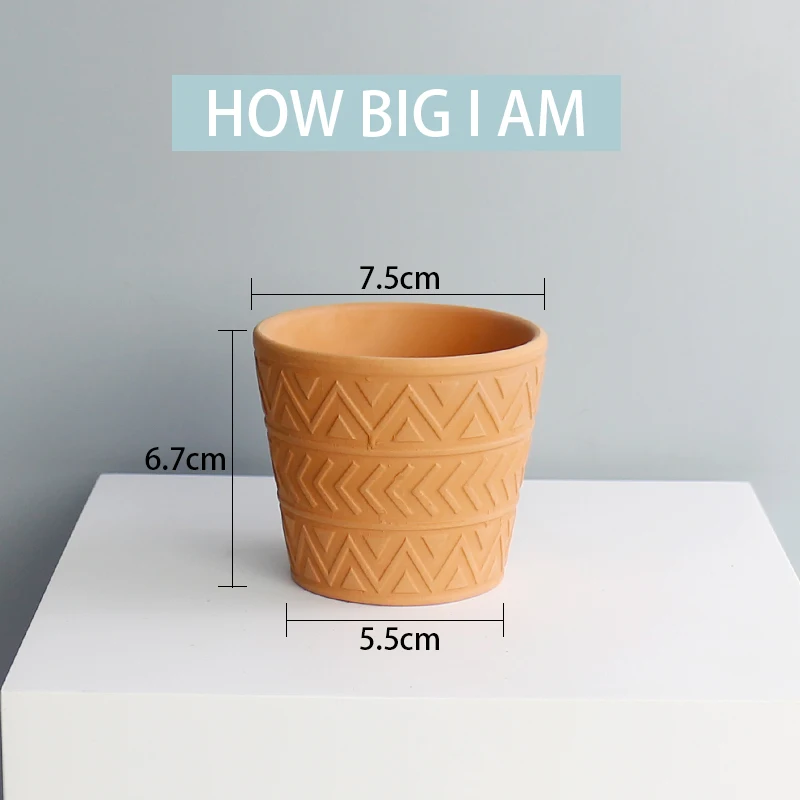 Wholesale Bulk 3 Inch Round Terracotta Pot Planter Pots Succulent Mini