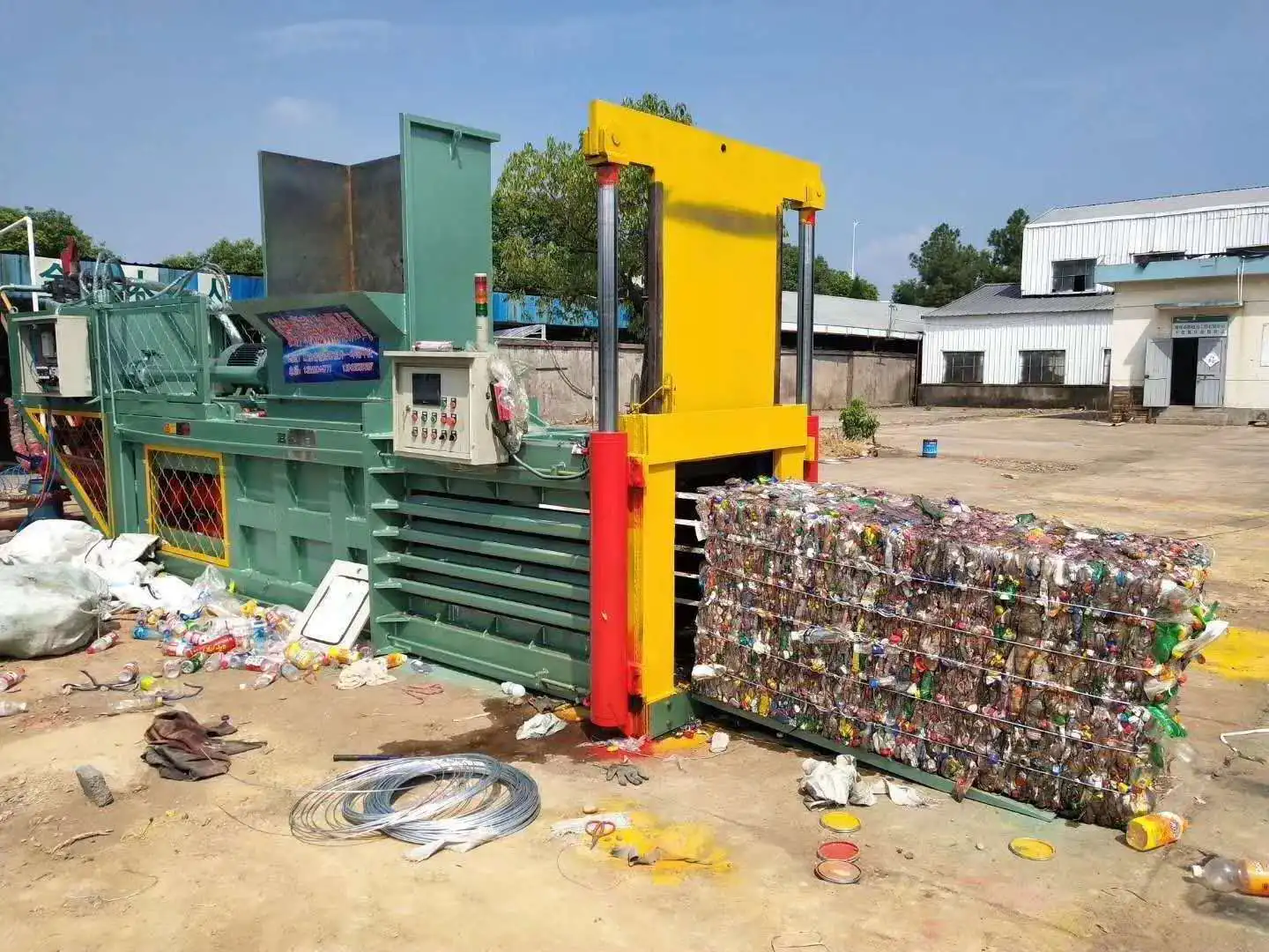 Customized Hydraulic Waste Paper Baler For Sale / Cardboard Baler