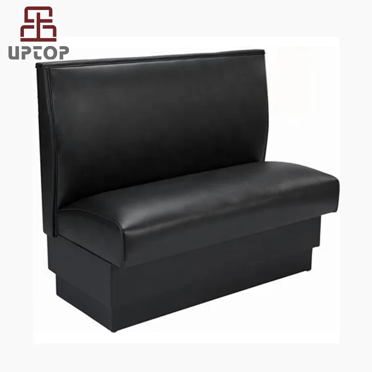 (SP-KS119) черная простая Одиночная задняя полностью обивка для ресторана