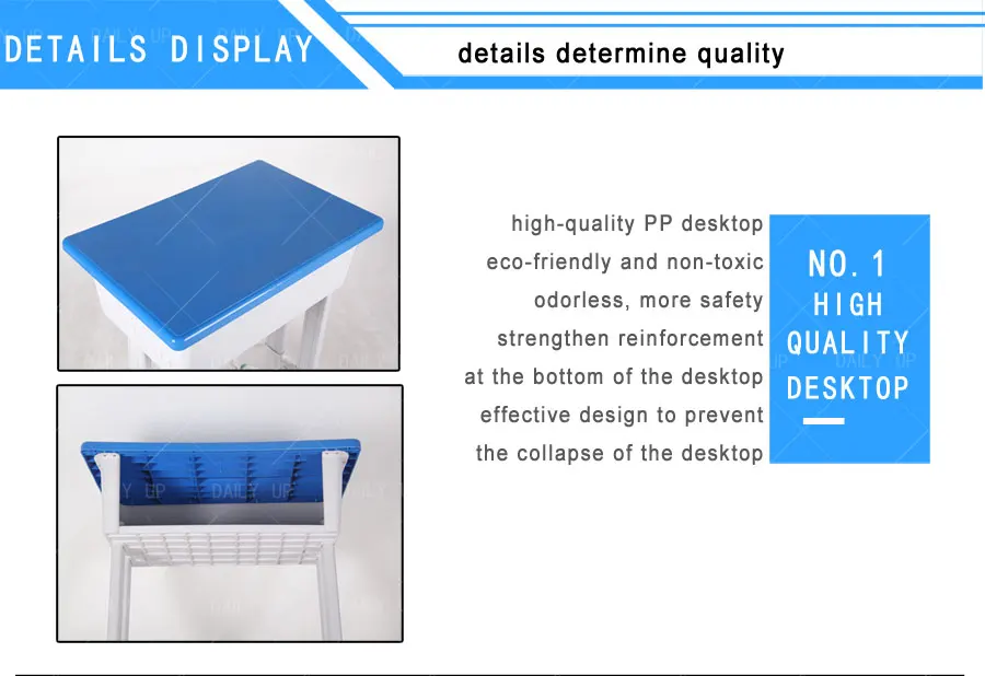Adjustable School Desk And Chair Set Classroom Kids Reading Table And Chair For Student Primary School Reading Room
