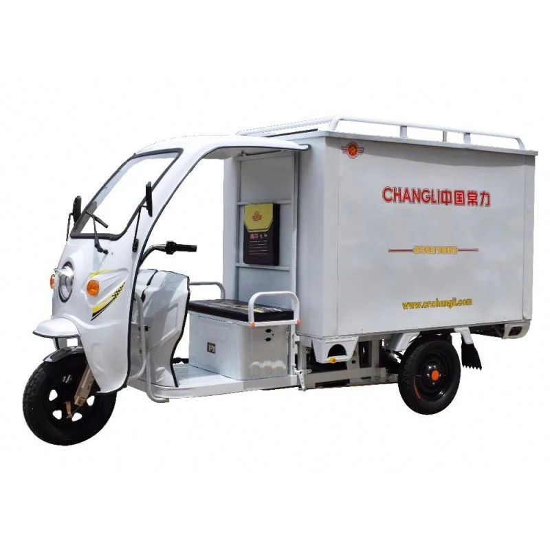 Chang li電動三輪車宅配便自動人力車/電動貨物三輪車クローズド