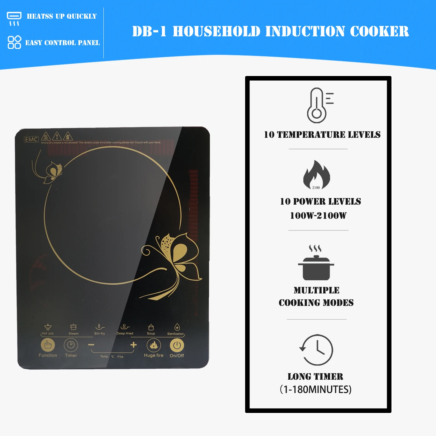 Sensor Touch Control Electric China Stove Touch Stoves Cooker 2025