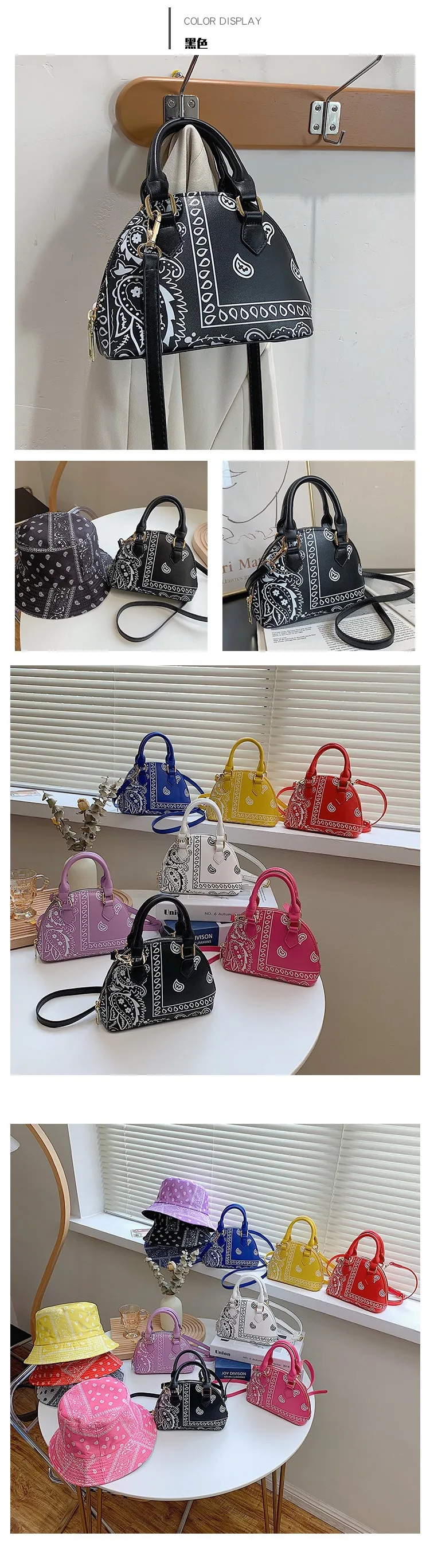 Handbags Sets Wholesale New Messenger Bag Matching Bucket Hat And Purse