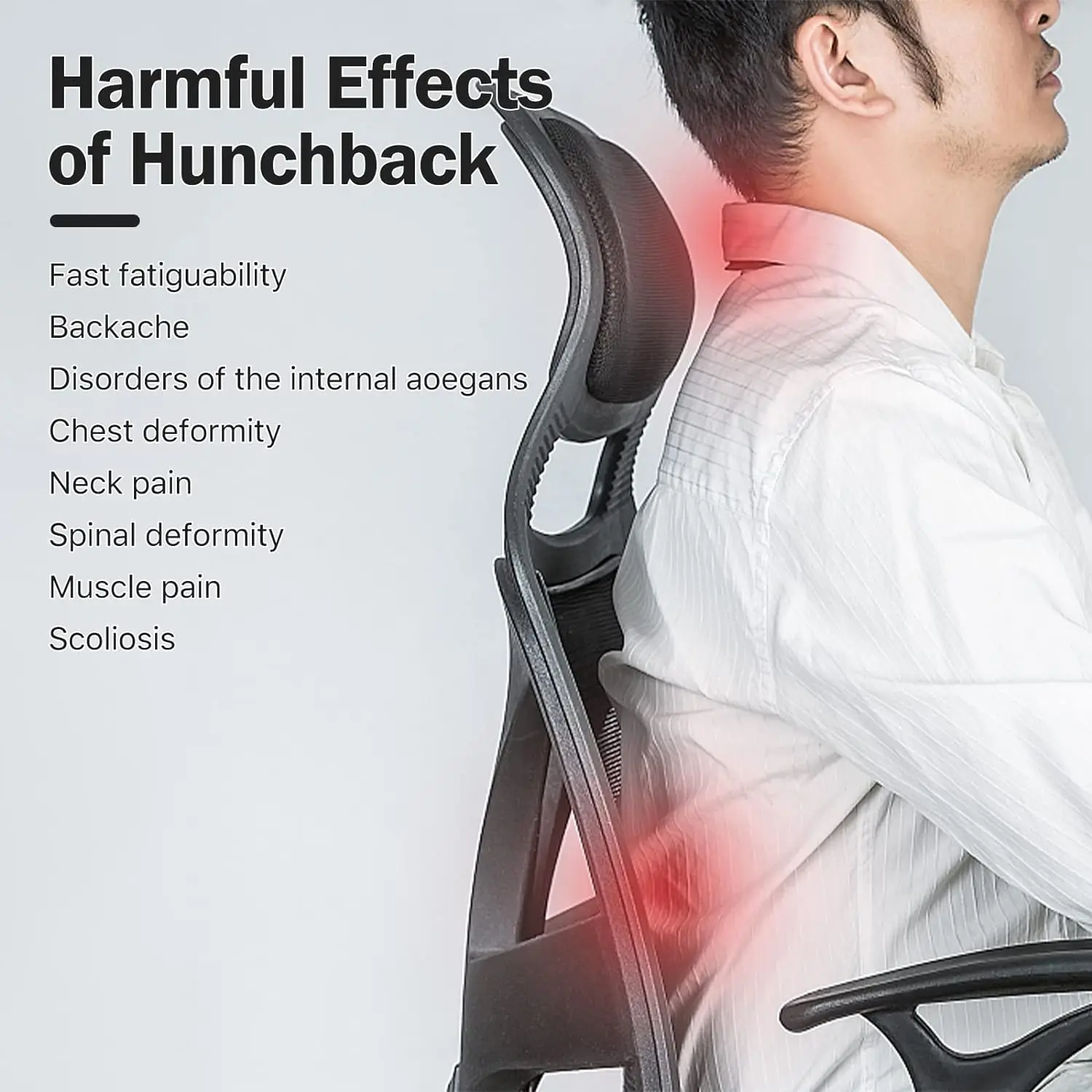 Intelligent Vibration Smart Back Support Training Smart Posture Reminder Device Smart Posture Corrector Necklace for Hunchback