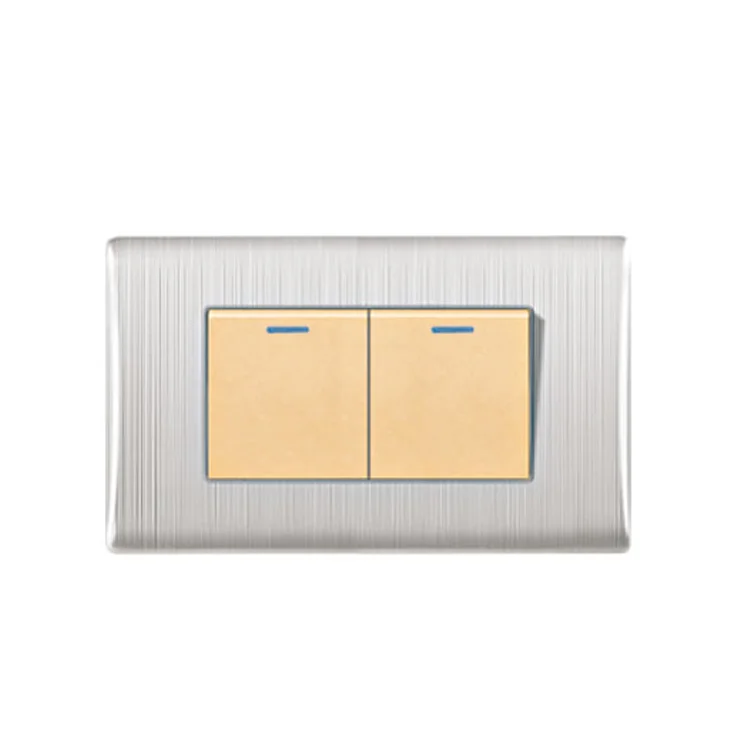VNX Wholesale Exporter High-Quality Silver Color Three Gang 1/2 Way 250V Electrical Wall Switch for Electrical Home