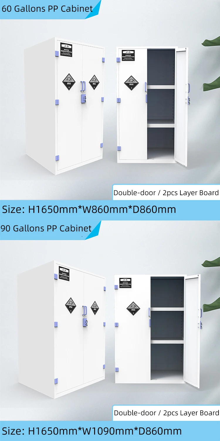 Factory Double Lock Pp Medicine Acidbase Chemicals Storage Buy Pp