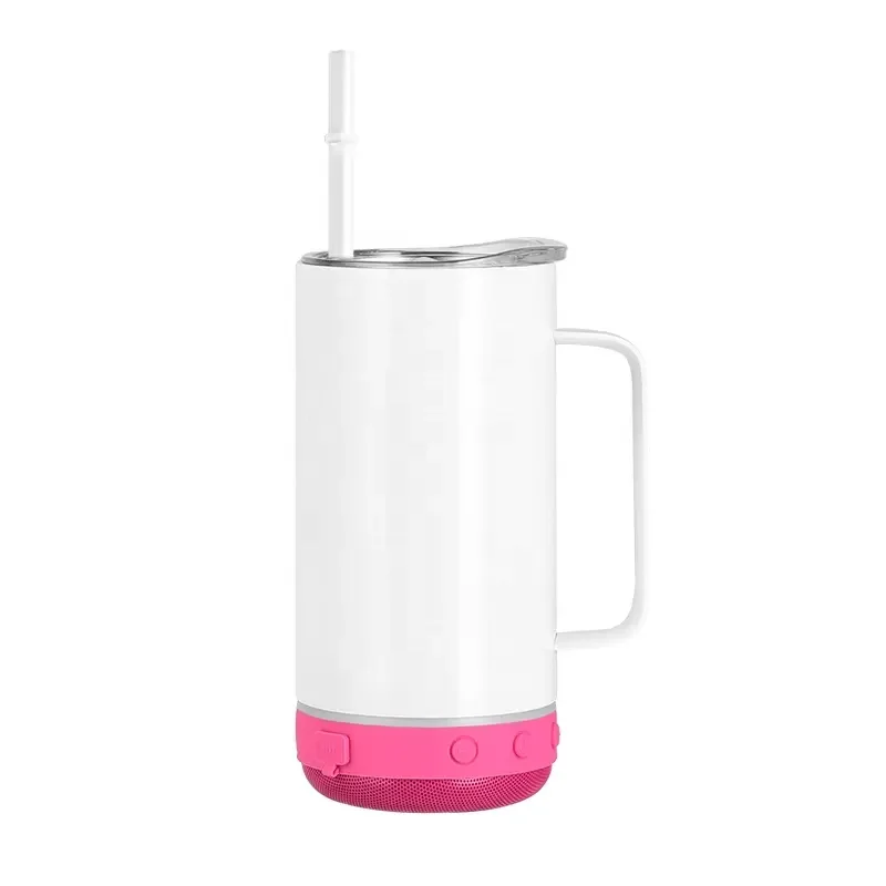 Smart Wireless Sublimation Blanks Speaker Tumbler with Bluetooth