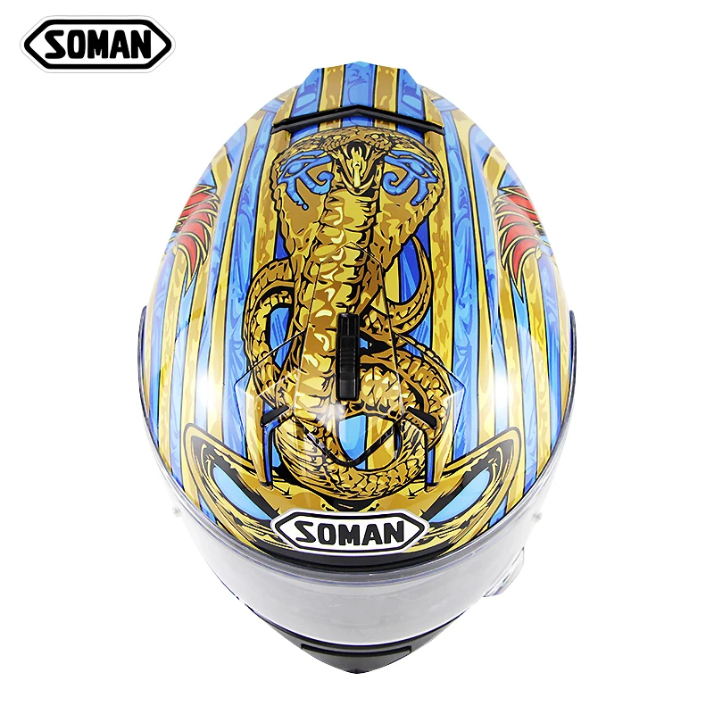 SOMAN フルフェイスヘルメット SOMAN フルフェイス オートバイヘルメット ECE&DOT 認証済み SM961