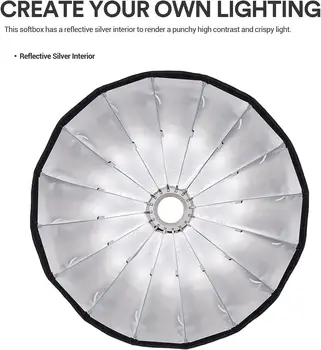 Godox QR-P70 Parabolic Deep Softbox Quick Release with Bowens Mount for Video Light detail image