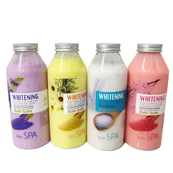 Flower Shower Gel Scrub Salt Bubble Cherry Blossom Fragrance Bath Salt Body Bath Foot Cleaning Remove Chicken Skin